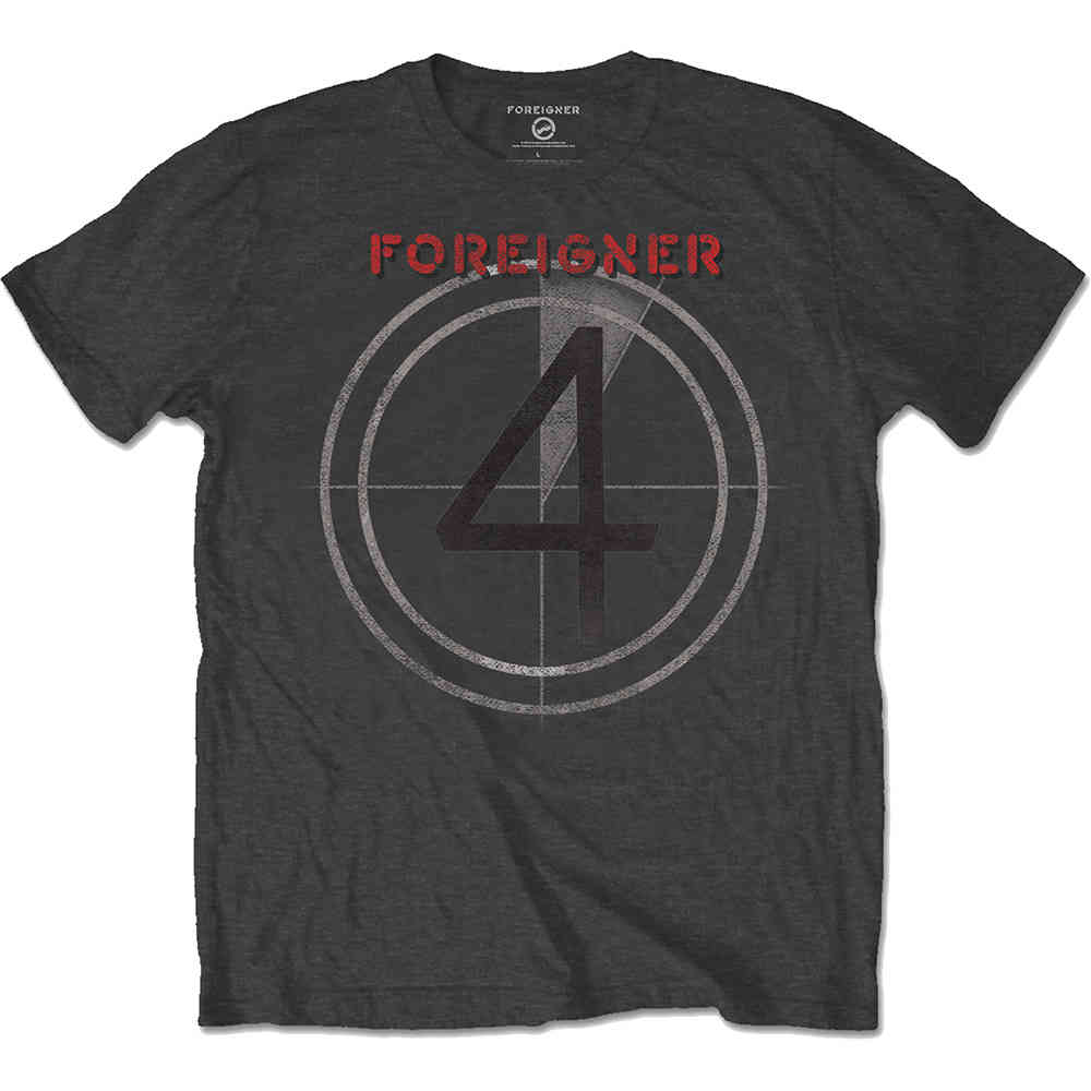 Foreigner - 4 Heren Tshirt - Grijs